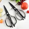 Heavy-Duty Chicken Bones Scissor Black Barbecue Scissors Kitchen Shear  for Food-Cutting