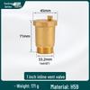 Válvula Automática de Purga de Aire de Latón para Tuberías de Agua y Sistemas HVAC - Válvula de Purga/Liberación 1/2", 3/4", 1"