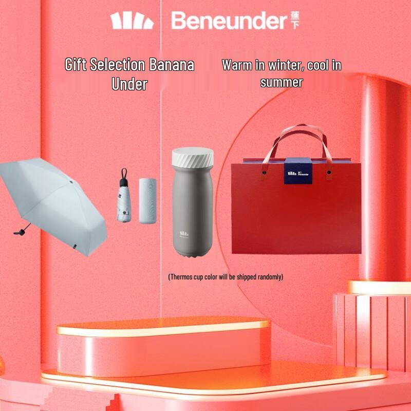 Beneunder BM663 5-Fold Portable UV Sun/Rain Umbrella Set