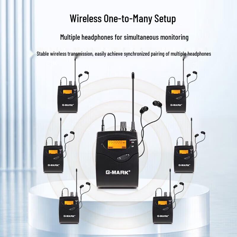 G-MARK G5000 Professional Dual-Channel Wireless In-Ear Monitor System