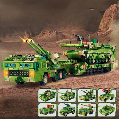 806pcs 8in1 99A Main Battle Tank Transport Vehicle Truck Building Blocks Model Bricks WWII Toys Birthday Gifts Boys Christmas