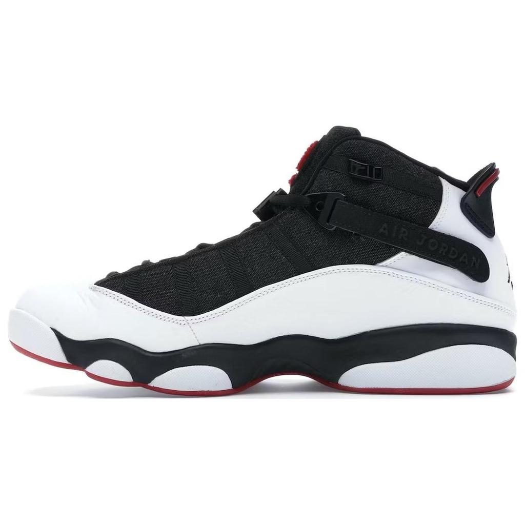 New JORDAN 6 Rings Black White Gym Red 322992-012