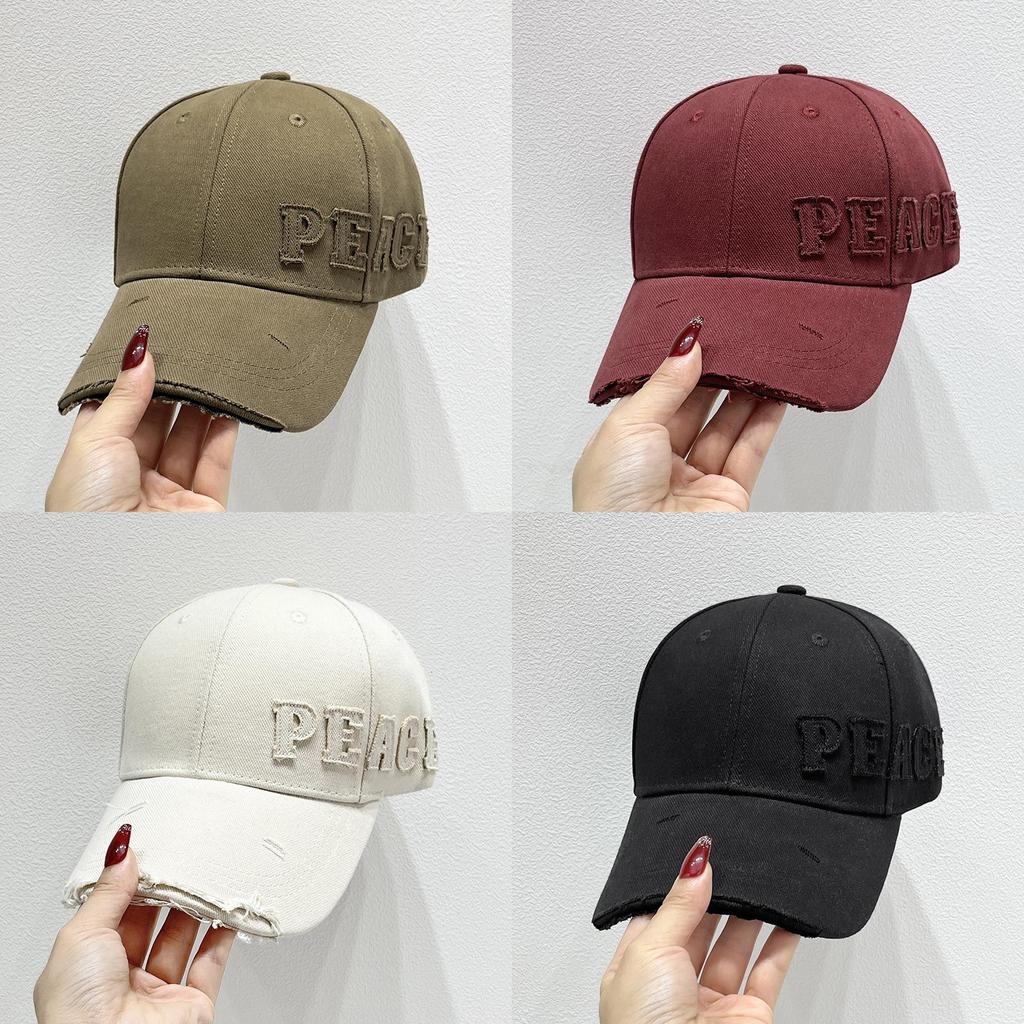 Baseball Cap Men Women Autumn Cotton Embroidered Letter Sun Hat For Casual Sun Protection