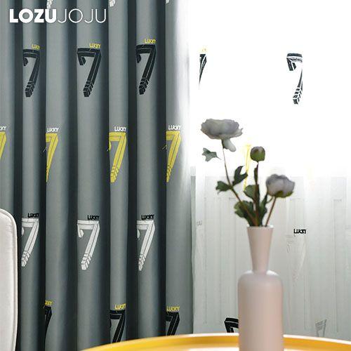 1PC LOZUJOJU Fashionable and Minimalist 70-80% Blackout Degree Embroidered Blackout Curtains for Bedroom Living Room Home Decor