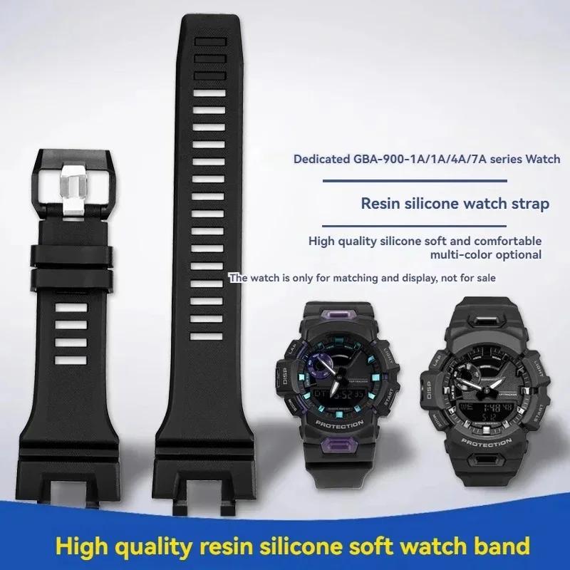 Per Casio GBA-900 Cinturino da Polso Uomo Braccialetto Sportivo Impermeabile GBA 900 Cinturino di Ricambio in Resina Con Collegamento Accessori per Orologio