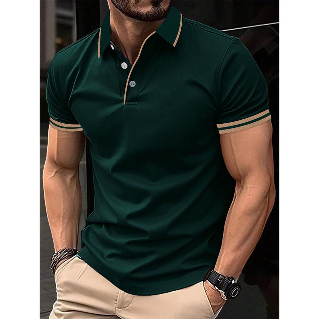 Herren Slim Fit Kurzarm Poloshirt, Stilvoll für Freizeit und Alltag