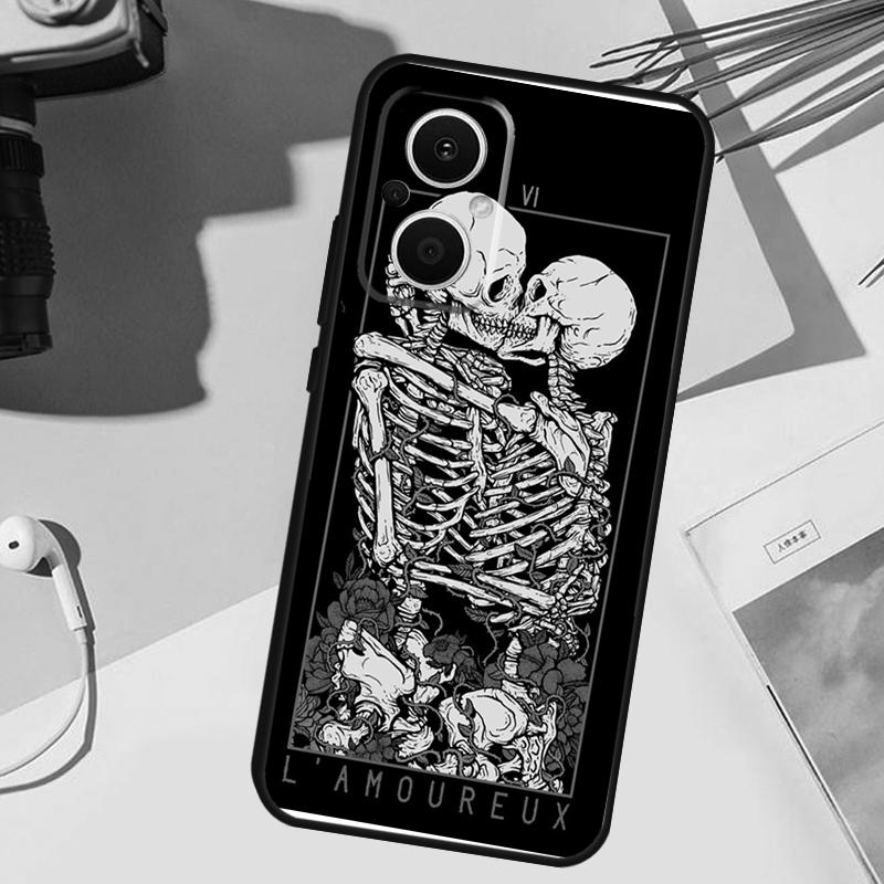 Horror Skull Gothic Cover For OPPO Reno 14F 13F 12F 11F 10 11 12 13 14 Pro 7 8 Lite OPPO Find X5 X6 X8 Pro Case