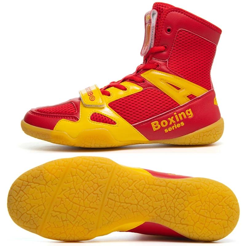 Men Professional Boxing Shoes Breathable Gear Unisex Sport Sneakers Women Wrestling Shoes Comfortable Fighting Boxing Boots
