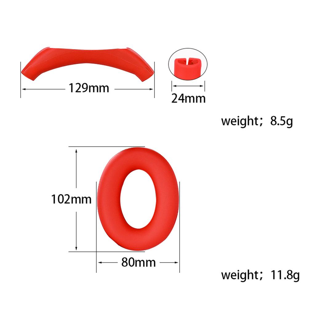 Soft Silicone Ear pads Headband Cover for WH-CH720N Headphone Sleeves Cover
