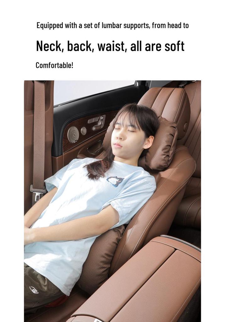 Universal Car Headrest & Lumbar Support Cushion Set for Maybach - All-Season Neck Protection