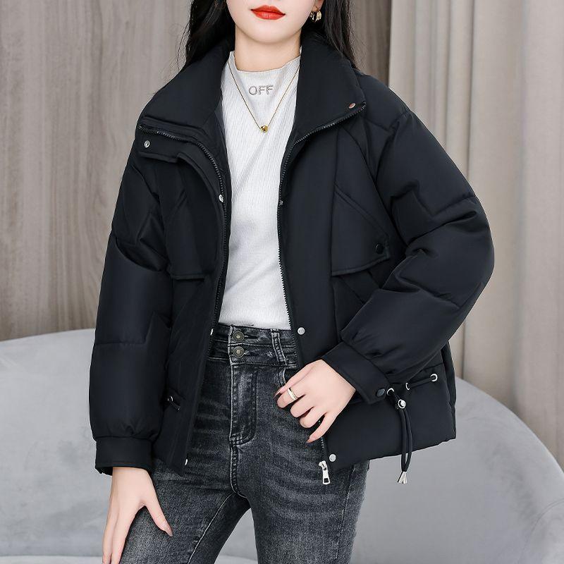 Winter Fashion Women Short Down Cotton Coat Loose Warm Thickened Slim Jacket