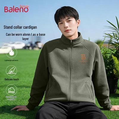 Baleno Men's American Retro Stand Collar Bomber Jacket