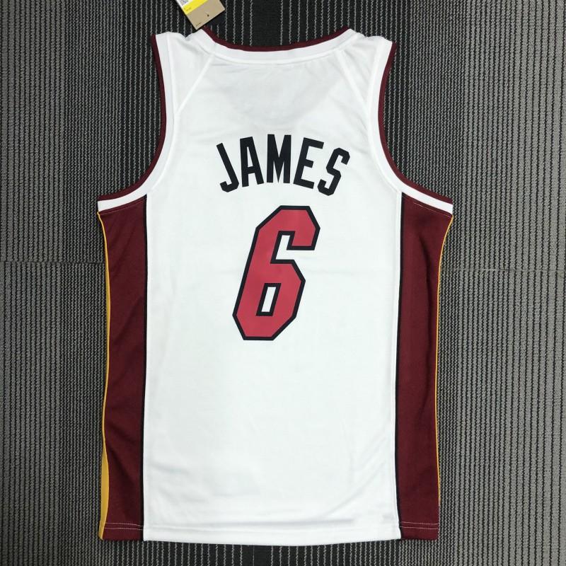 Miami Heat Basketball Jersey Custom Name Number Printed Sportswear Breathable Performance Shirt Men Women