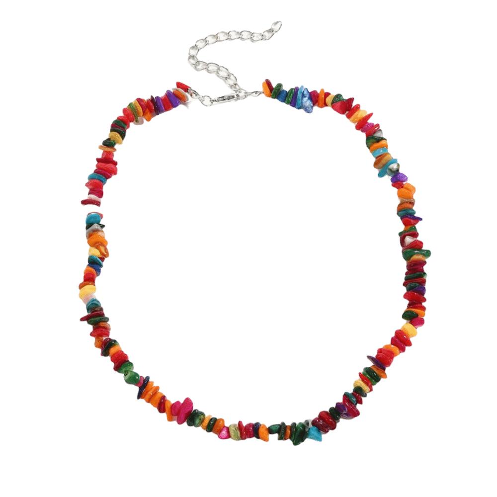 Beaded Turquoises Crystal Choker Irregular Irregular Choker Necklace Crystal Beaded Necklace Gift