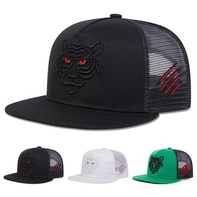 Unisex Tiger Embroidery Hip-hop Net Hats Spring And Summer Outdoor Adjustable Sports Casual Baseball Caps Sunscreen Hat