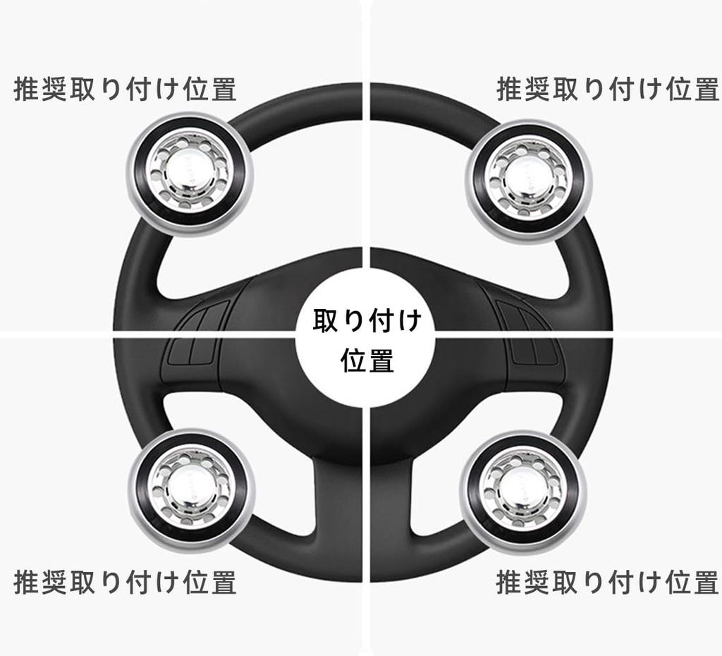 Renjzle Steering Wheel Spinner, Handle Spinner, Steering Knob, Mounting Handle Size 0.9 - 1.7