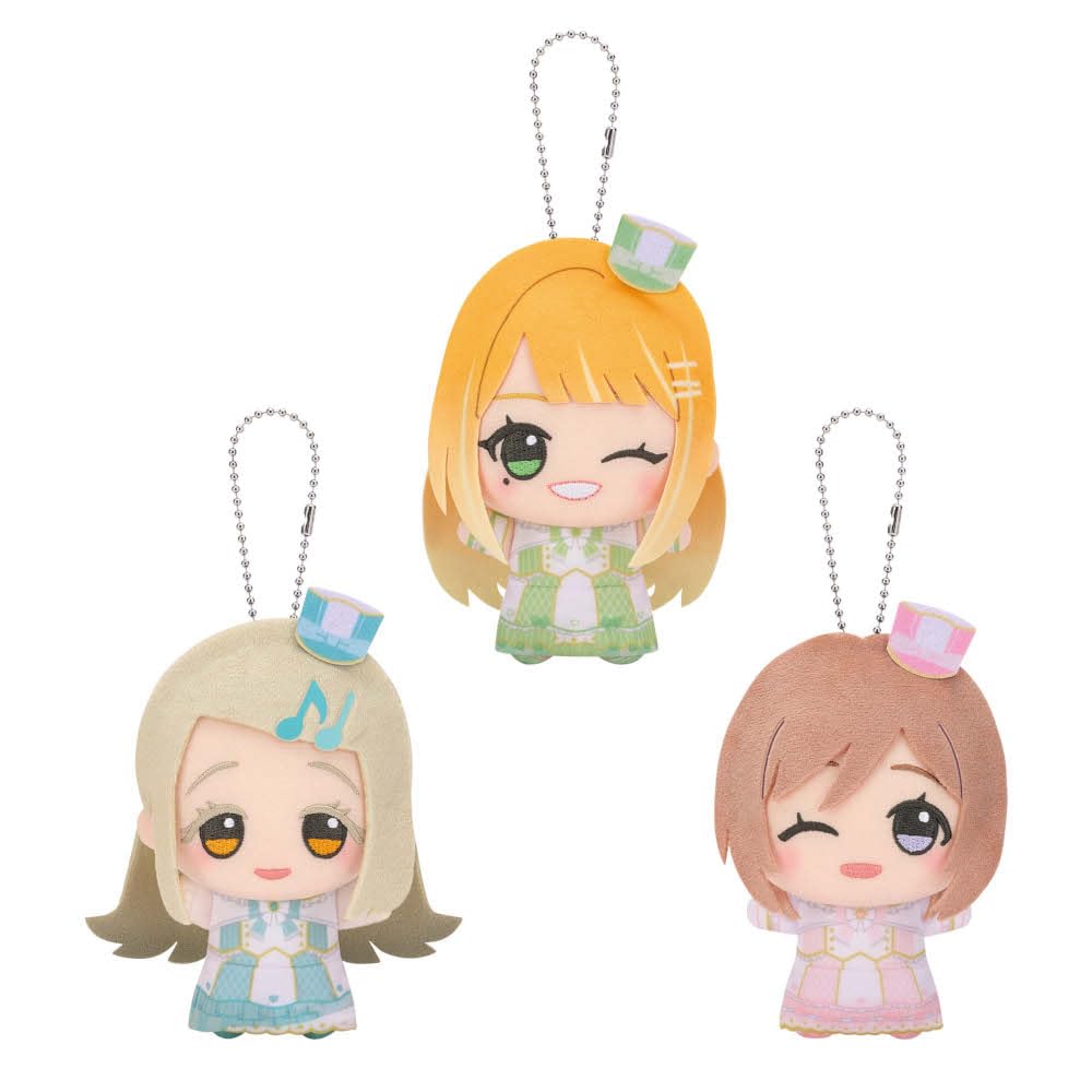Gakuen Idol Master Chibi Gurumi Joyful Marching vol.3 (Shion Kiyoka, Shinozawa Hiro, Himezaki Riha) Official Approx. 11cm (Set of 3)
