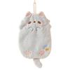 Cute Cartoon Tanuki Hanging Towel Coral Velvet Hair Does Not Lose Thick Cloth Kitchen Bathroom Absorbent Towels
