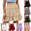 Women's Summer High-Waisted Slimming And Tummy-Concealing Sweet Ruffled Skirt