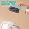 Liquid-Added Shoe Brush, Multifunctional Shoe Cleaning Brush Household Push-Type Liquid-Discharging Soft-Bristled Laundry