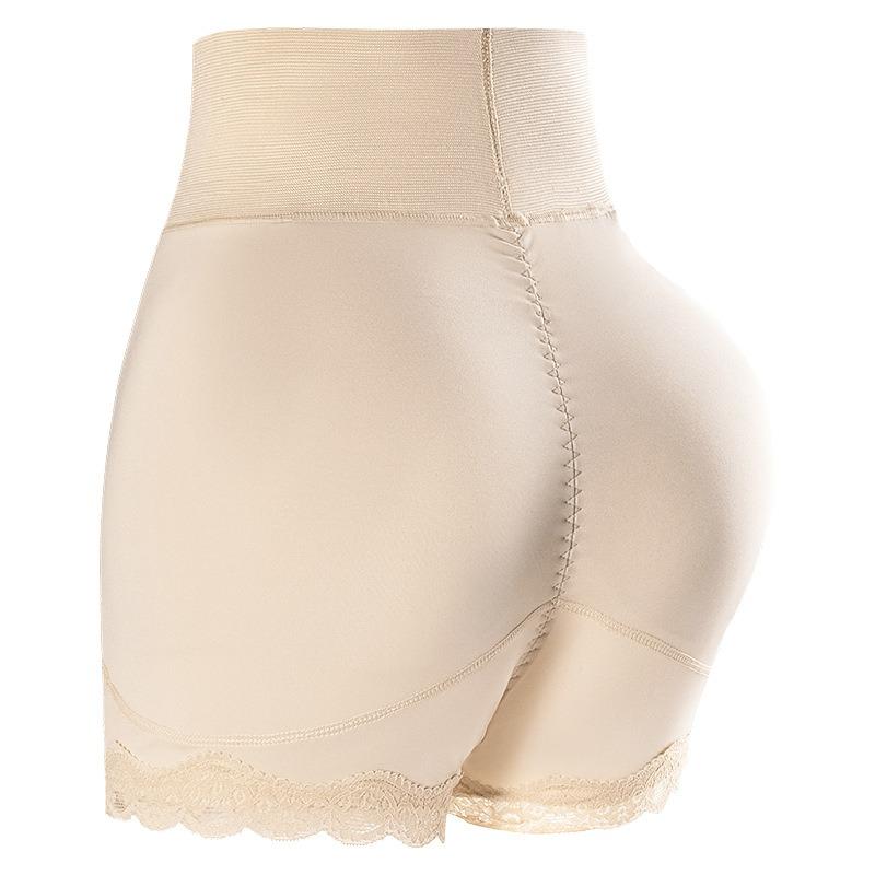 High Waist Butt Lifter Lace Trim Shapewear Shorts