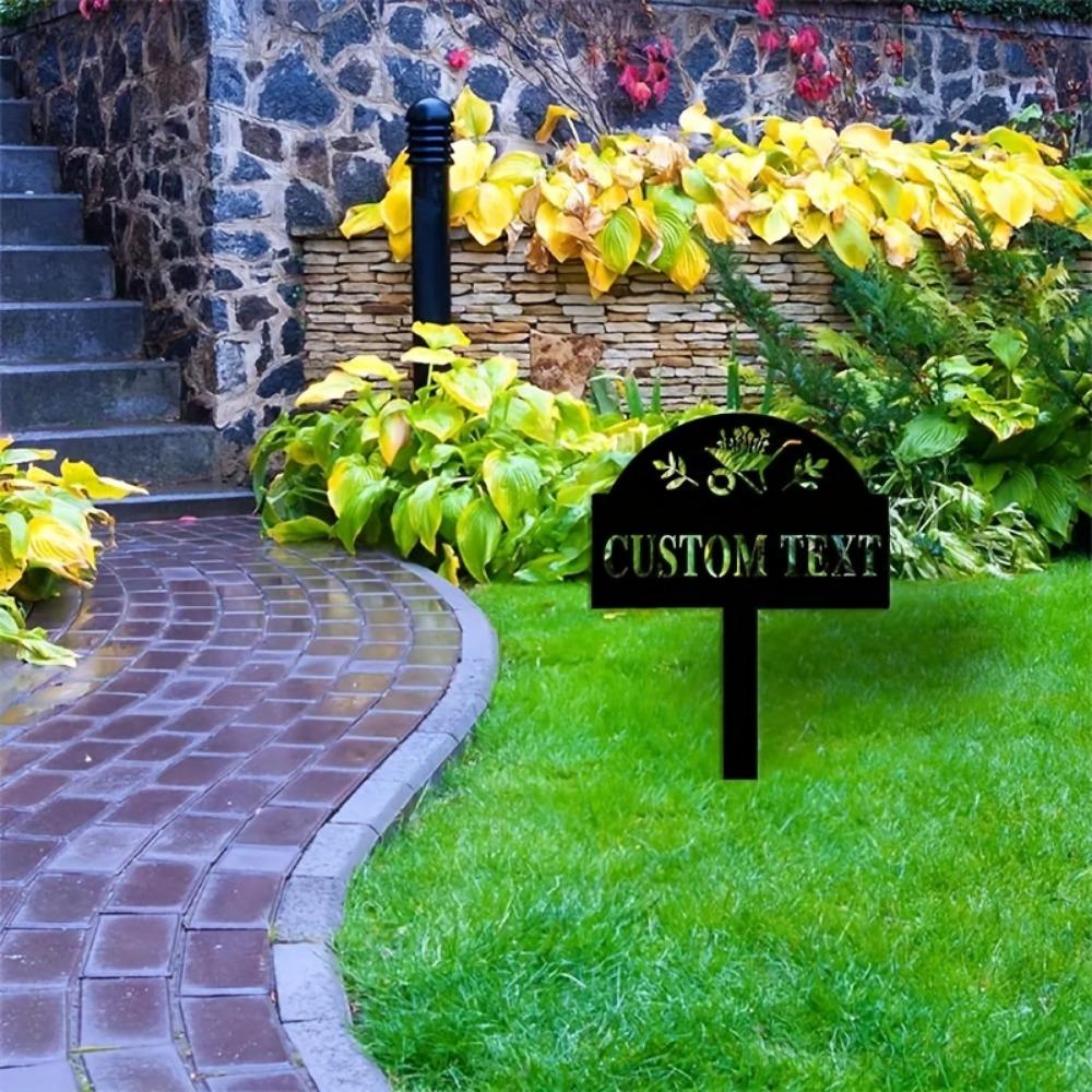Metal Garden Stakes Floral Design Outdoor Yard Decor Wedding Gift Personalized