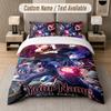 J-Jujutsu K-Kaisens 3Pcs Bedding Set, Custom Name Text, 1 Duvet Cover & 2 Pillowcases For Bedroom