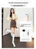 Summer High Waist Pleated Wrap Skirt with Lining