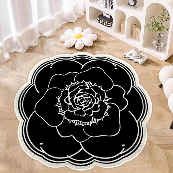 

Абсорбирующий коврик для пола в форме цветка, коврик для ног, устойчивый к грязи, для двери ванной комнаты, противоскользящий, быстросохнущий ковер diameter 60cm