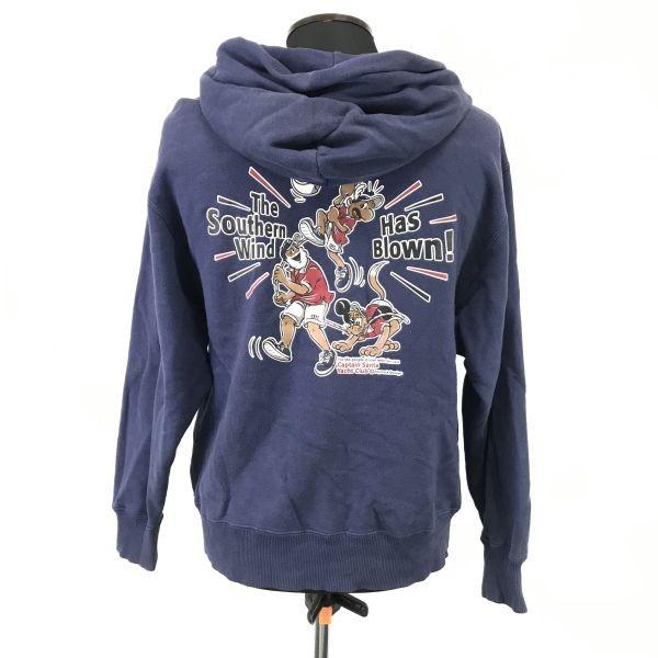 CAPTAIN SANTA Sweat Zip Hoodie Navy Size S Men Japanese Official(USED)