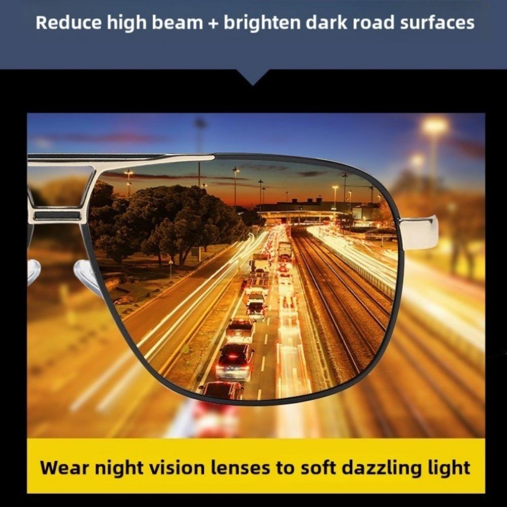 Night and Day Dual-use Color Changing Sunglasses Men's Driving Polarized Glasses Driving  Fishing  Sunglasses