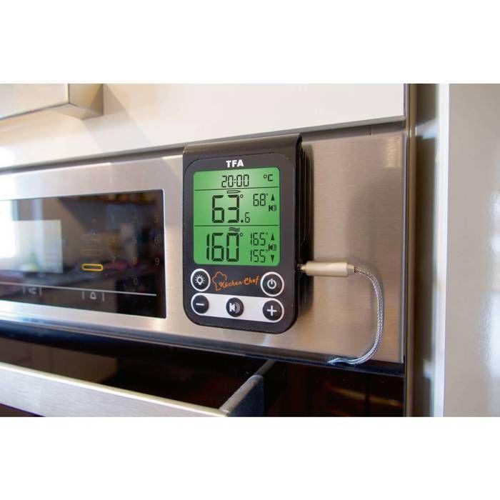 Tfa dostmann 14.1512.01 küchen-chef thermomètre de barbecue noir