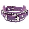 DIEZI 8 Colors Hip Hop Men Spiked Wrap Bracelet Bangle For Women Vintage Punk Cosplay Black PU Leather Wrap Bracelet New Jewelry