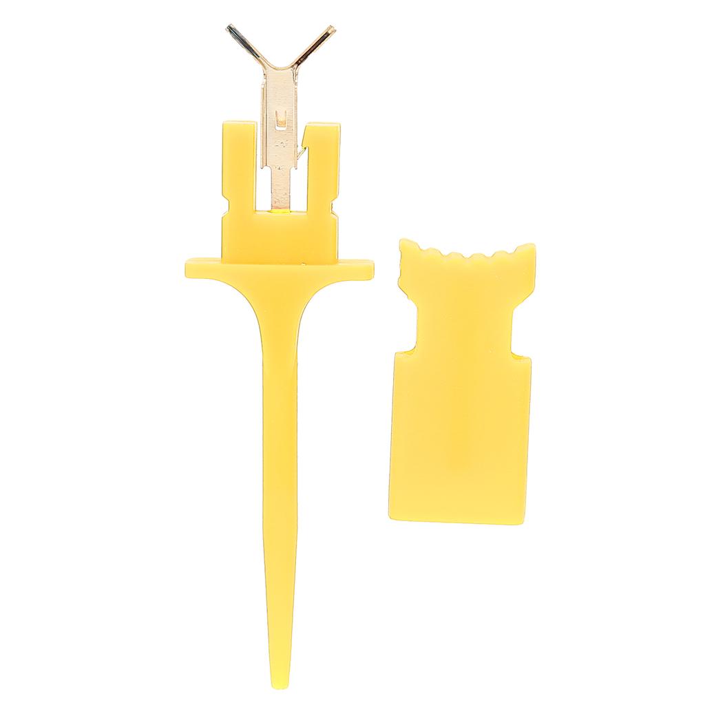 Test Hook Mini IC Testing Clip PA for Electronic Experiment Repairing MaintenanceYellow