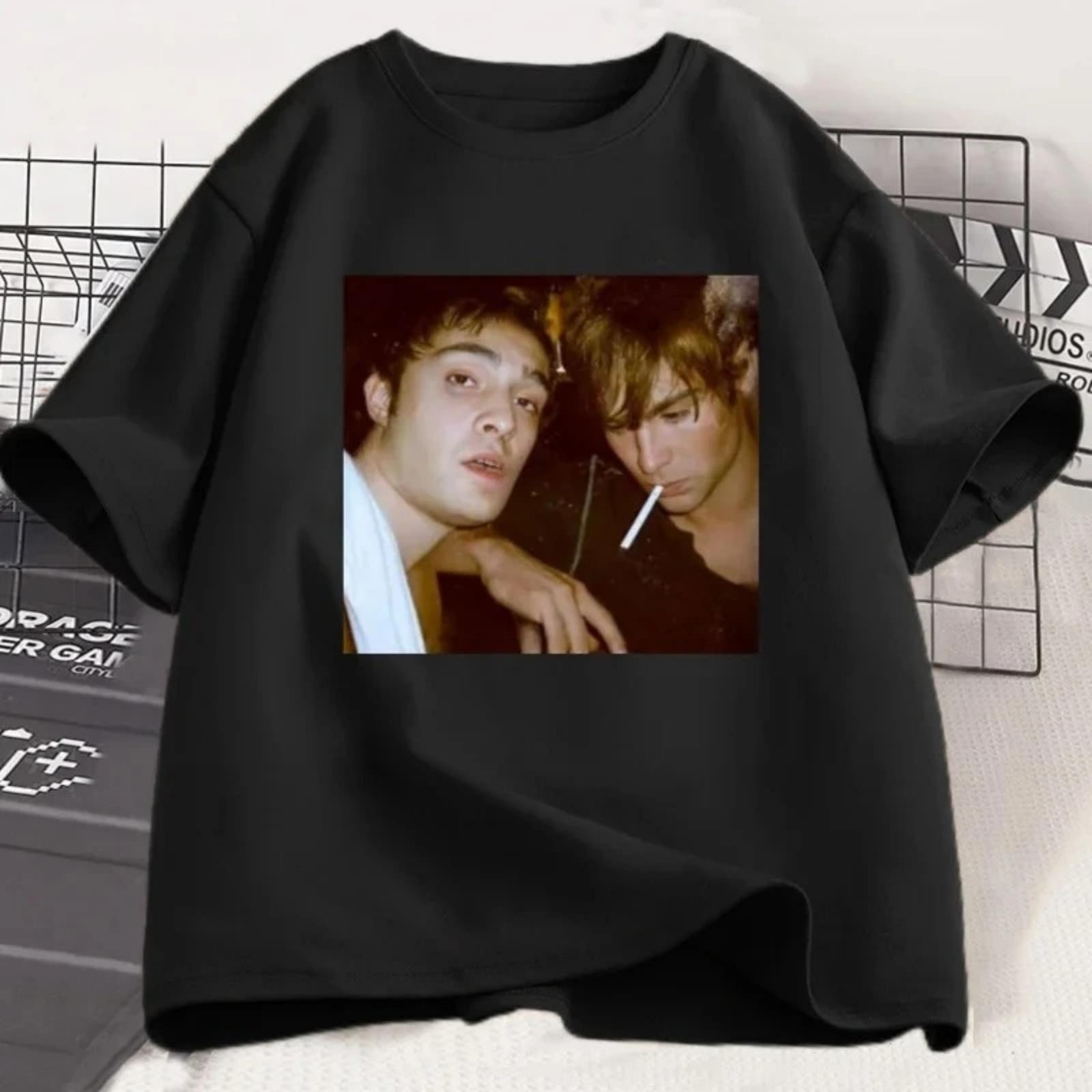 

Chuck and Nate Gossip Girl Tee Women T Shirt Vintage 90s Fashion Aesthetic Trendy Y2k T-shirt Streetwear Clothes Y2K Graphic Top XXXXXL різнокольоровий