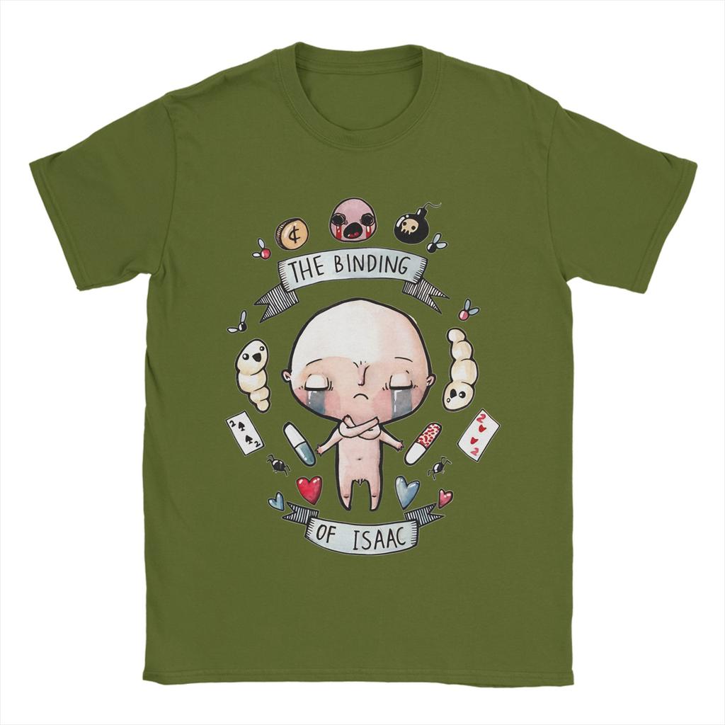 Unique The Binding Of Isaac  TShirt for Unisex Crewneck Cotton T Shirts  Short Sleeve Tee Shirt Plus Size Tops