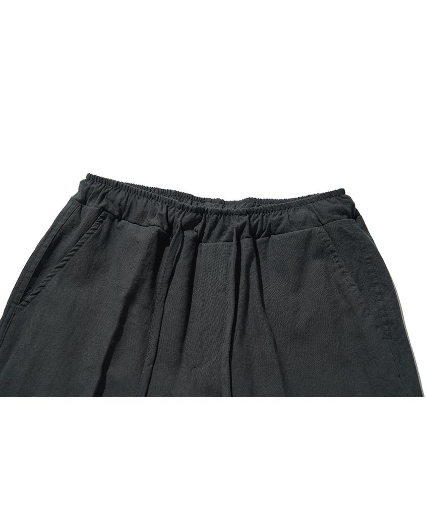 MOAA Soso Linen Half Pants (Charcoal)