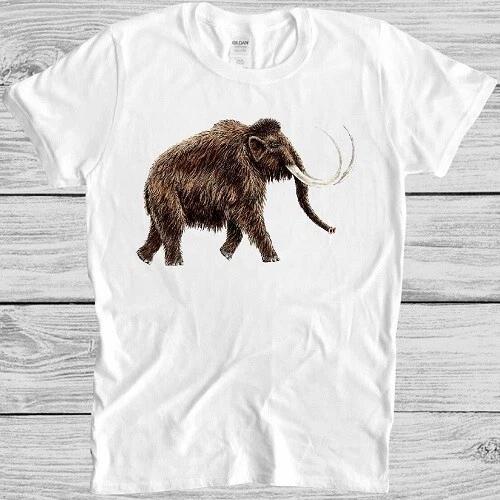 Big Woolly Mammoth T Shirt Elephant Dinosaur Cute Animal Park Cool Gift Tee M126 XL