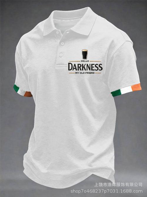 New 3D Printed Men's Retro Fashion Casual Summer Lapel Polo Shirt Top