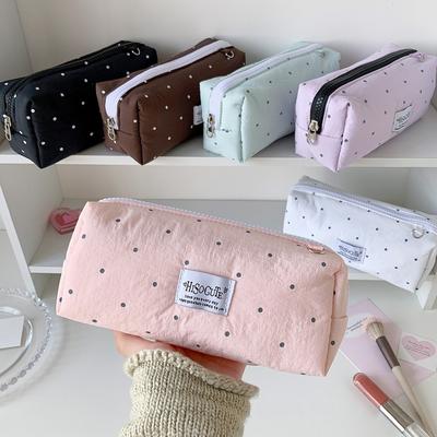 Desktop Storage Y2k Dots Pencil Case Pencil Pouch Cloth Stationery Bag  Stationery Holder