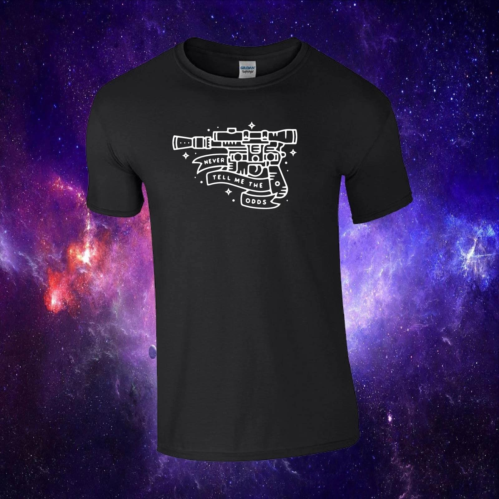 Never Tell Me The Odds Han Solo Star Wars Inspired Kids/Adults Unisex Top Tshirt S