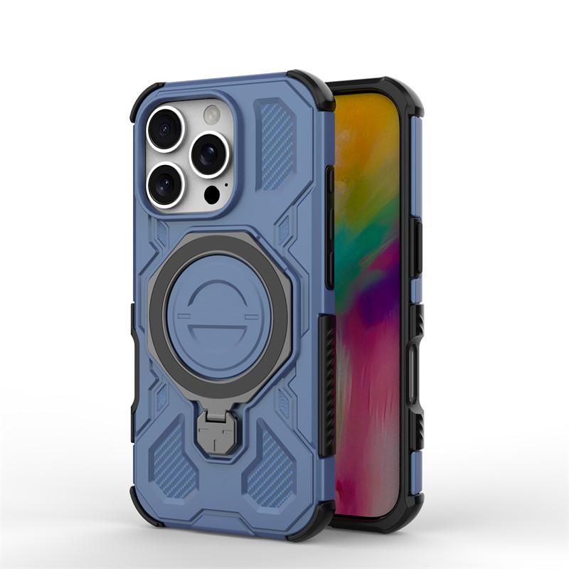 Magnetic Armor Case For iphone 16 Pro Cases For iphone 16 Pro 16e iphone 16 Pro Max Cover Magsafe Wireless Charging Phone Cover