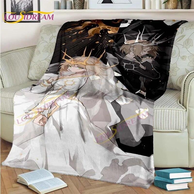 Anime Card Captor Sakura Blanket Cartoon Blanket Sakura-Star Crest Flannel Blanket Pink Blanket for Sofa Bed Girl Room Decor