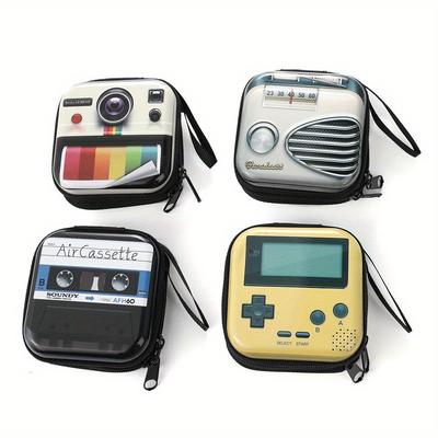 Creative Women's Wallet Retro Personalized Mini Coin Wallet Purse Earphone Box Bags Coin Wallets Tape Camera Tinplate Bag