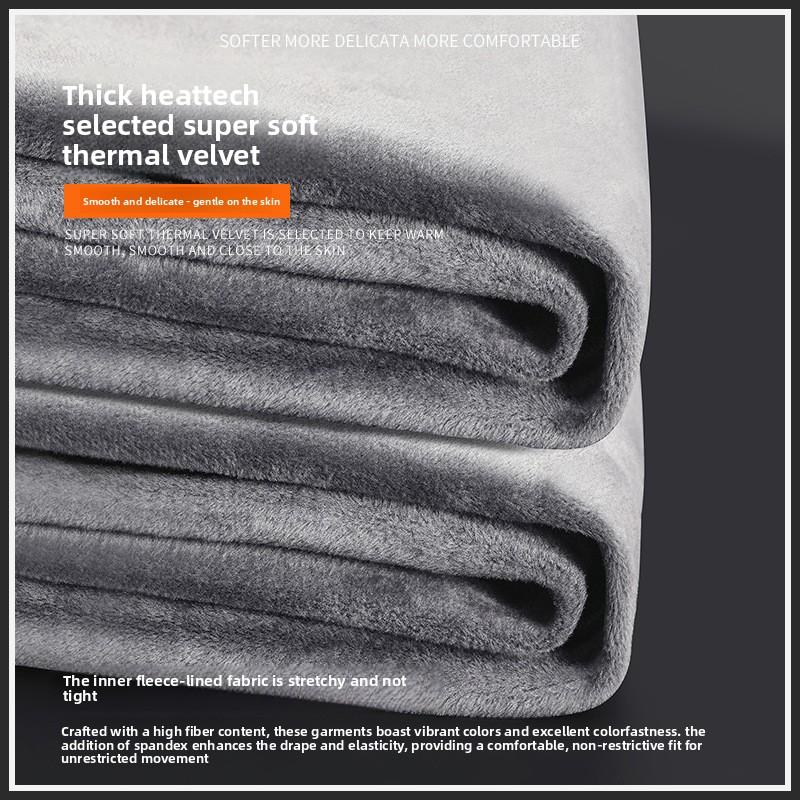 Nye fleecefôrede herrejoggebukser med mansjetter, sportsbukser, herrestørrelse pluss, høst/vinter, fritidsbukser, løstsittende lange bukser