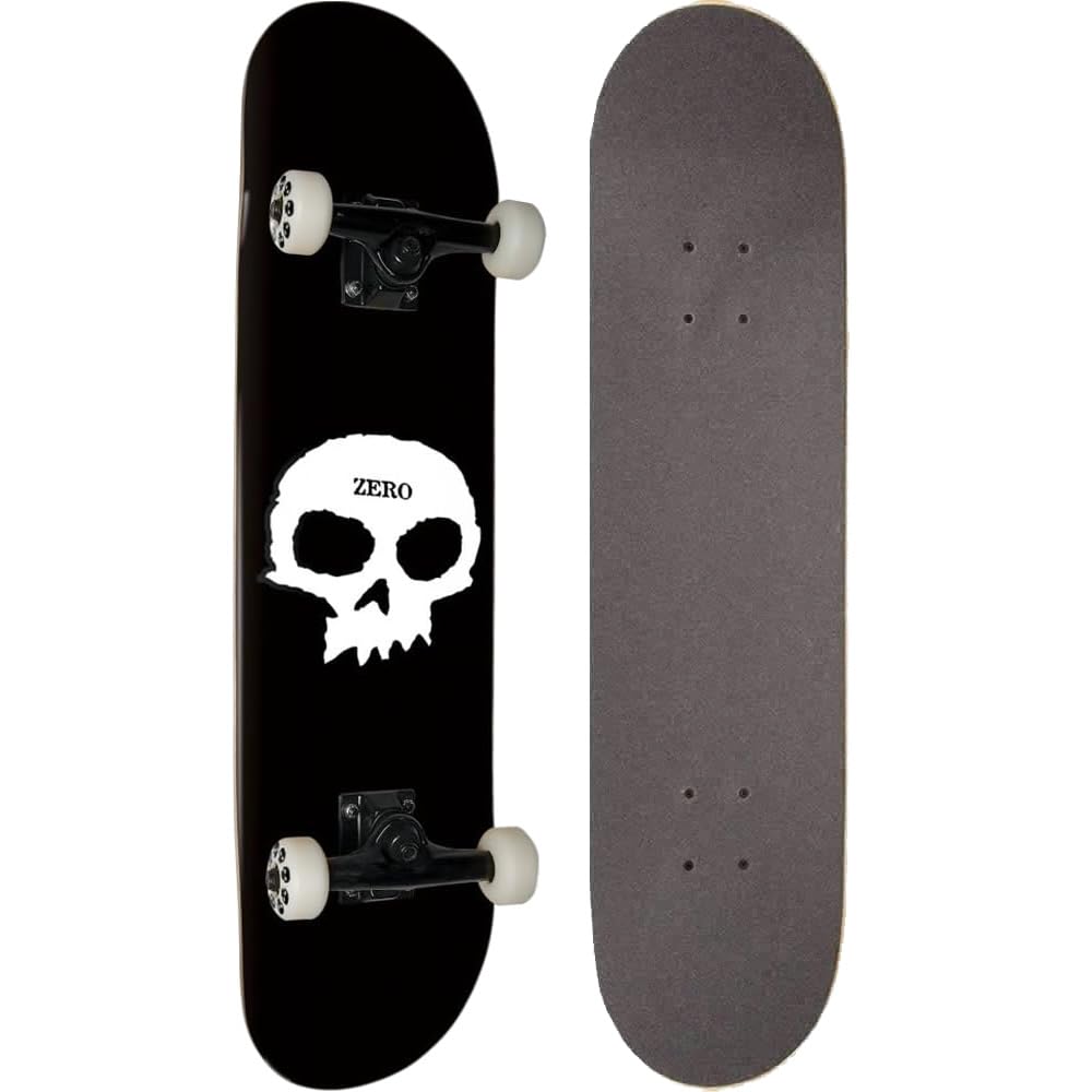 

ZERO Skateboard Complete SINGLE SKULL x Brand Skateboard (Готовый продукт) (8.0 31.6) [Подлинный продукт] чёрный