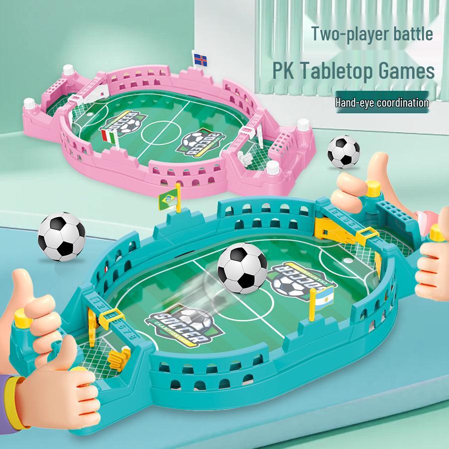 Kids' Educational Double Football Battle Table Game for Family Interaction
