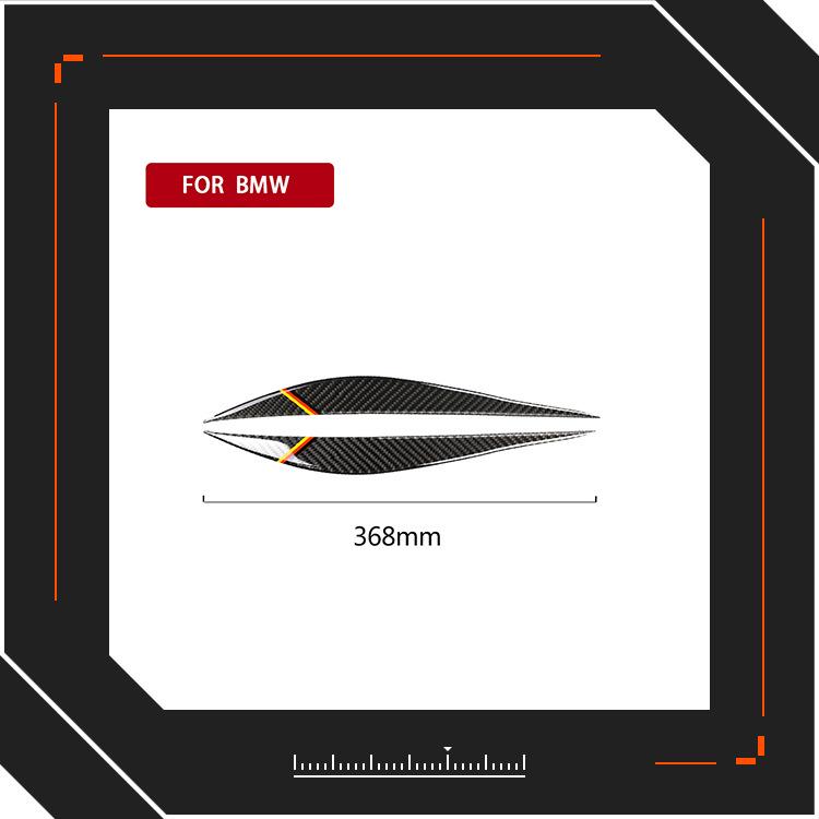 

BMW F30 3 Series Carbon Fiber Headlight Eyebrows/Eyelids Sticker Yes