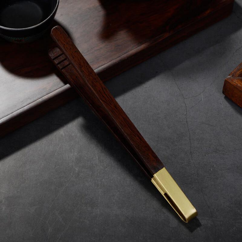 Ebony Solid Wood Tea Tongs Set