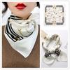 New Women Silk Printed Design Scarf For Women Fashion Neck Tie Hand Bag Foulard Wrist Kerchief Shawl Wraps Hajib Silk Scarves